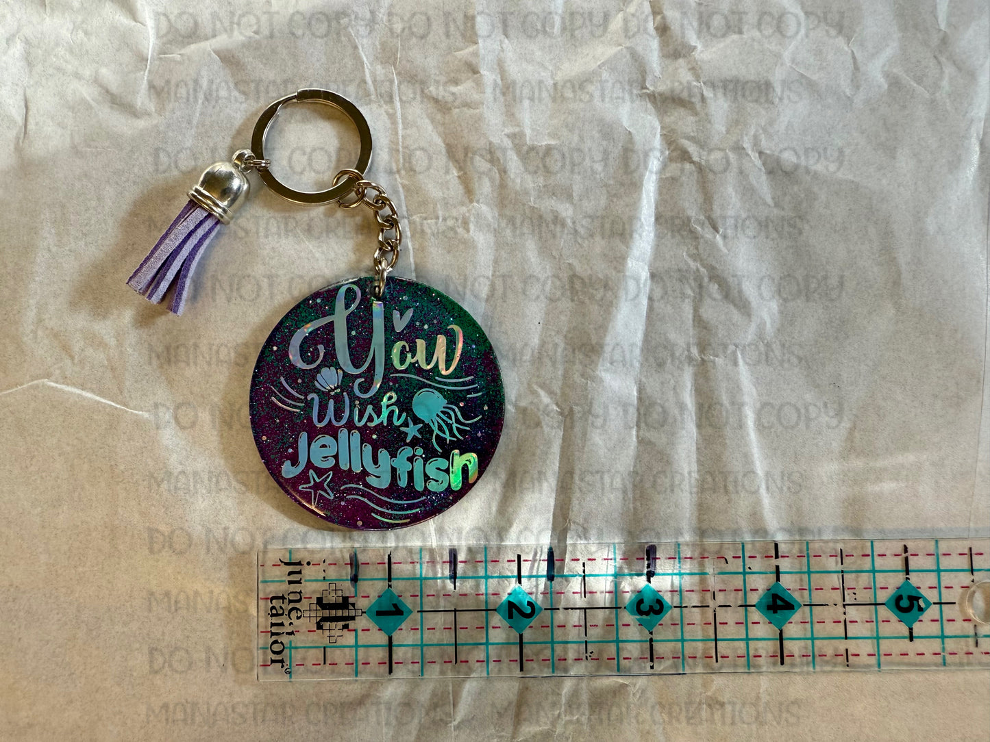 You wish Jellyfish! Acrylic Keychain β Fun & Quirky Marine-Inspired Accessory