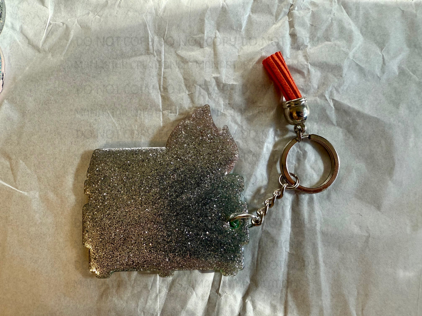 Dumpster Fire- Acrylic Keychain