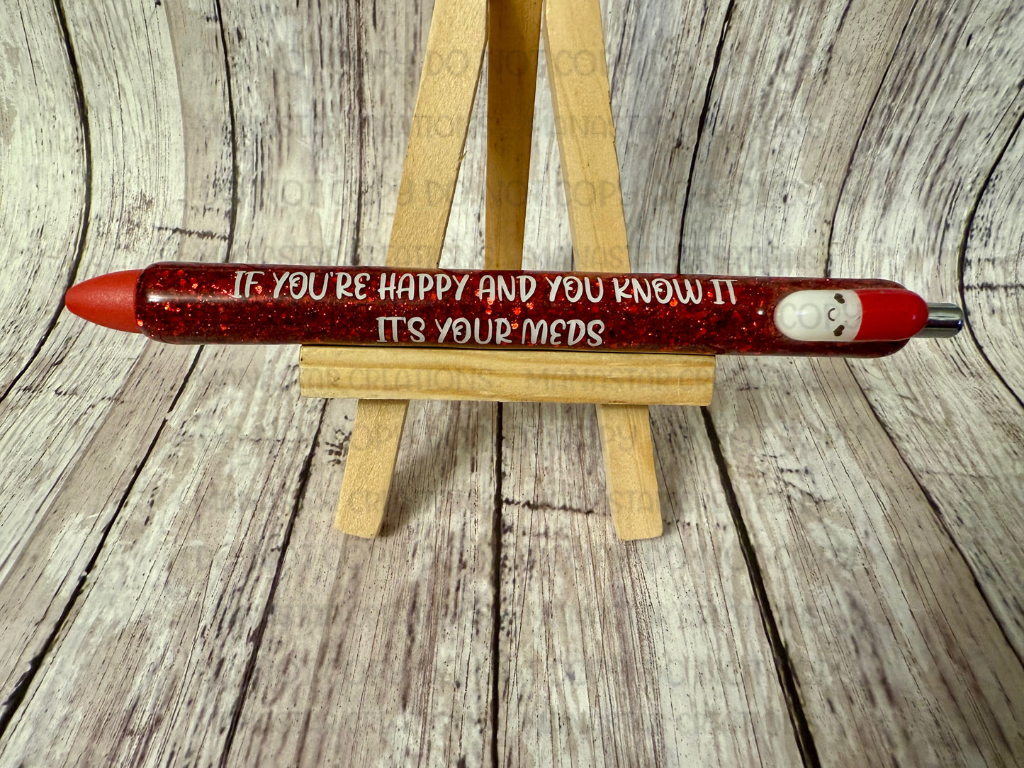 Red Chill Pill Epoxy Pen β Red Ink