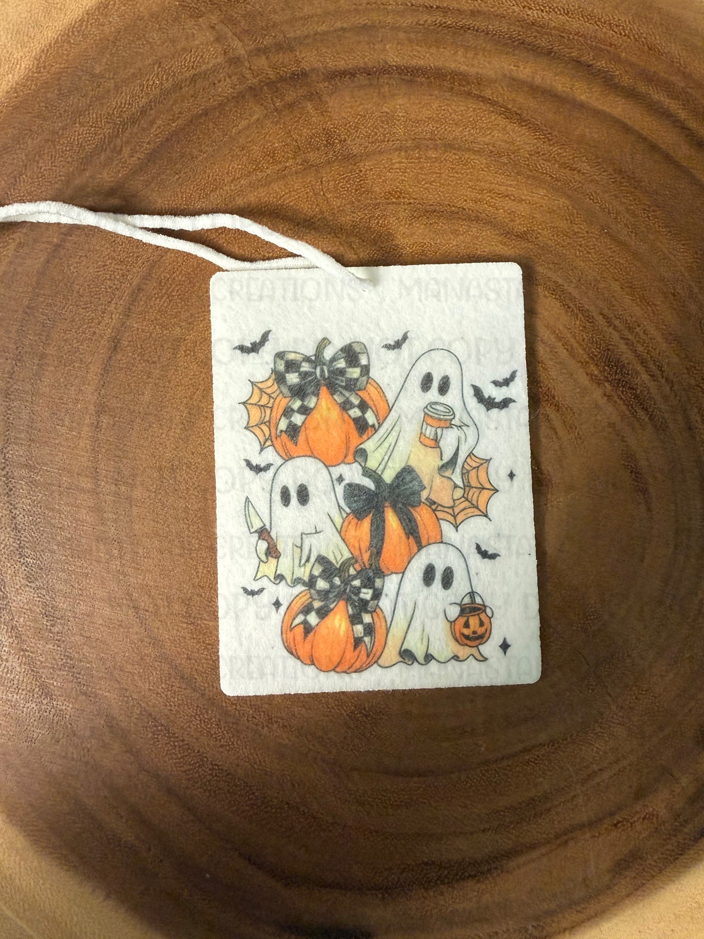 Spooky Ghost Car Air Freshener- Unscented