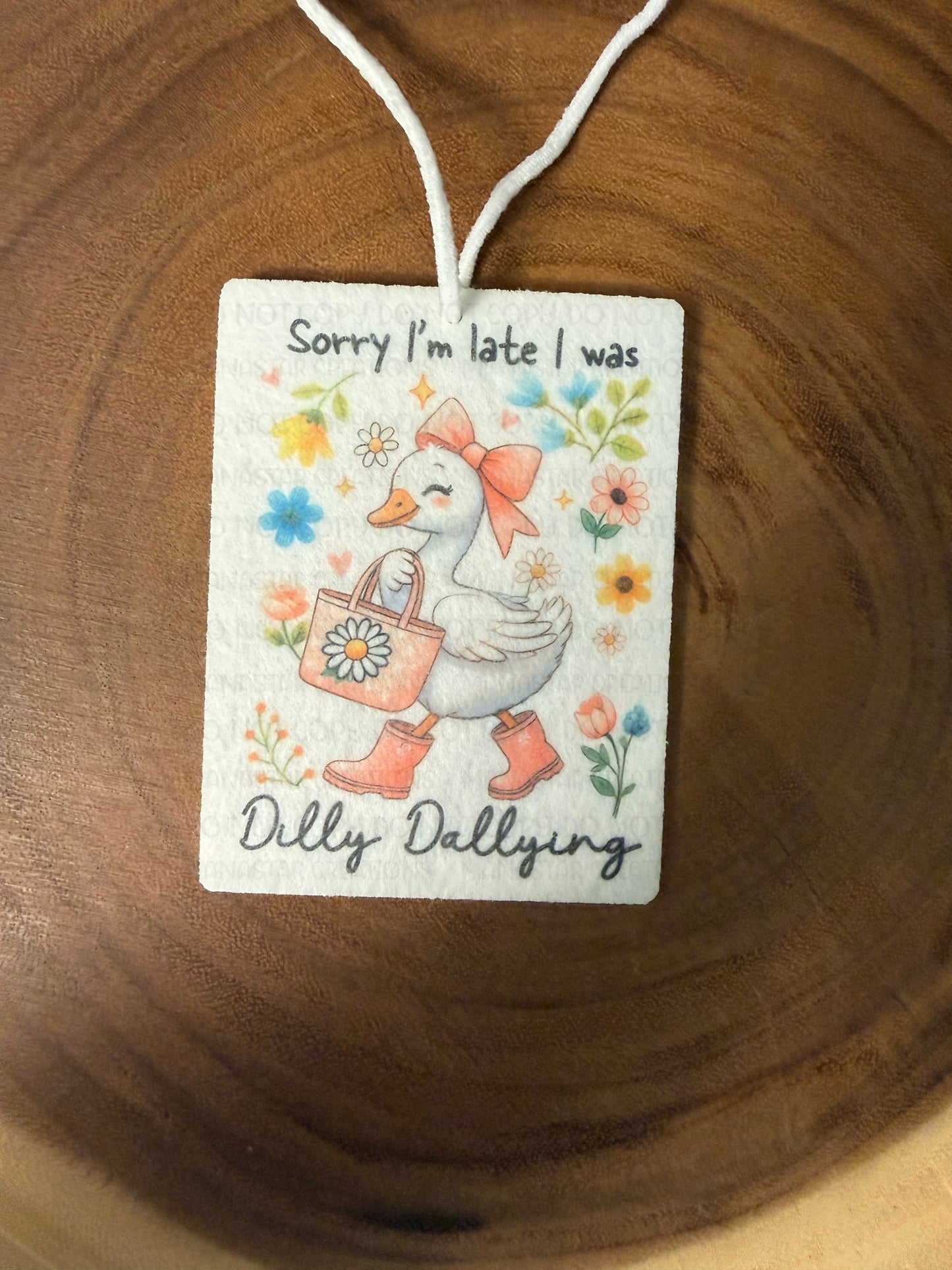 Dilly Dallying- Car Air Freshener- Unscented
