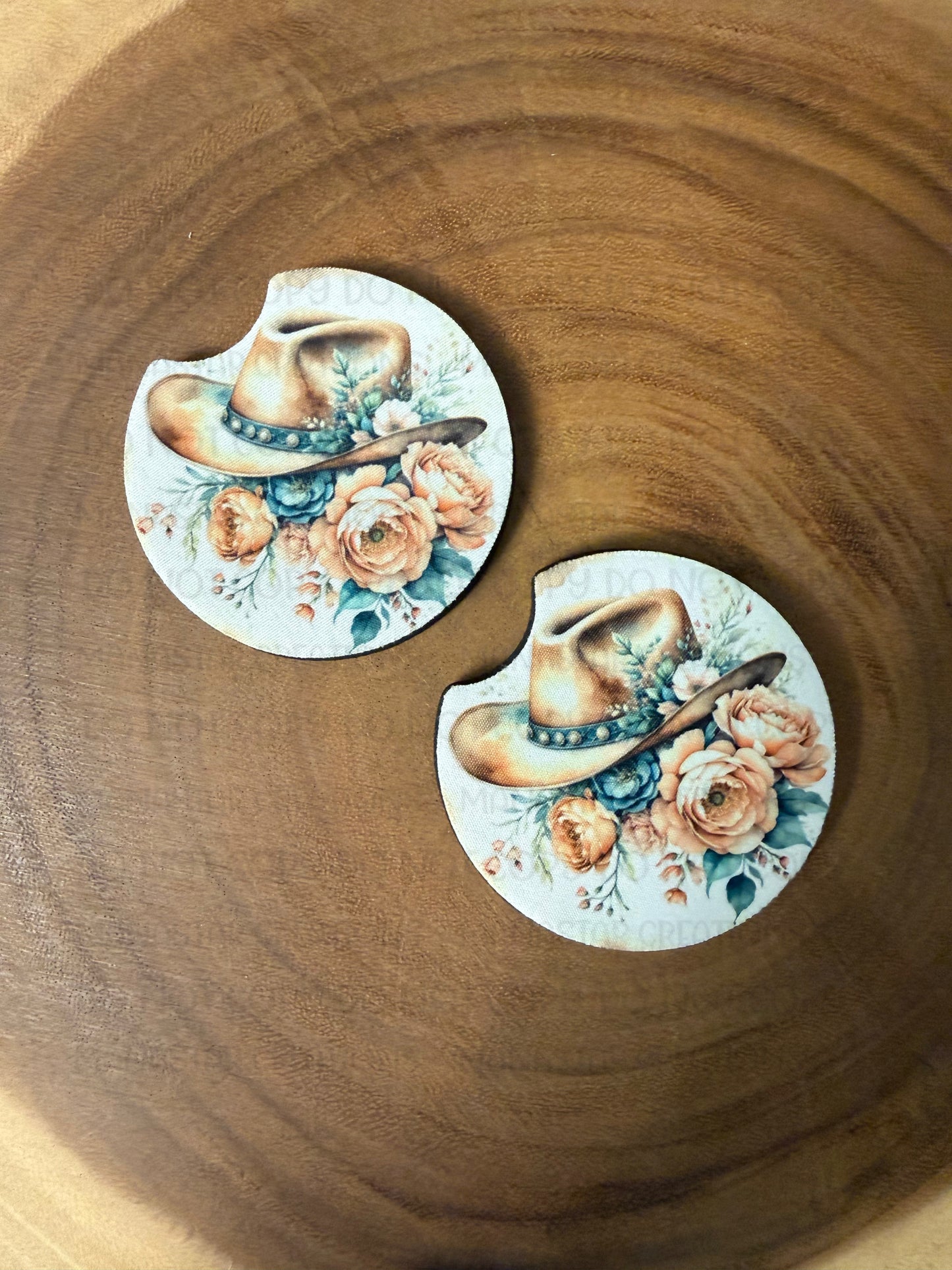 Cowgirl Car Coasters