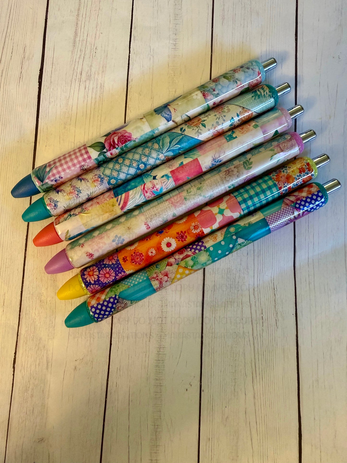 Quilt themed Pens