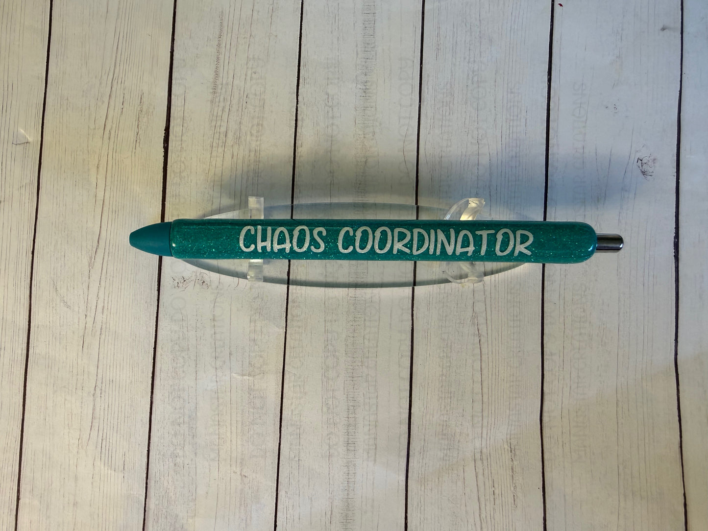 “Chaos Coordinator” Glitter Epoxy Pen