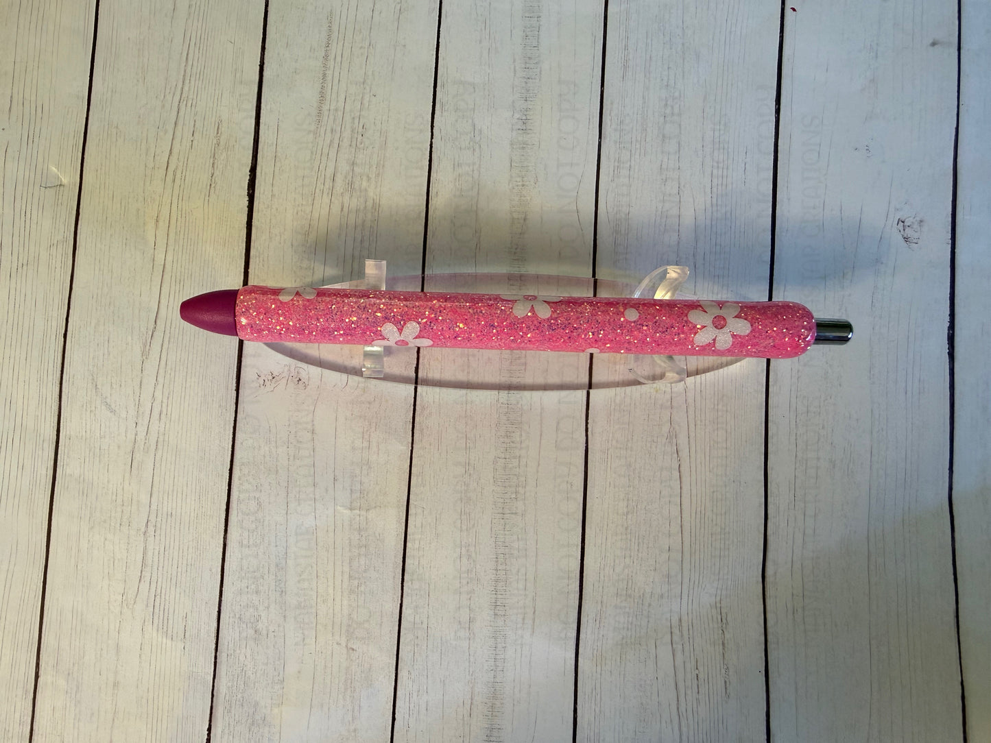 Pink with White Daisies Pen