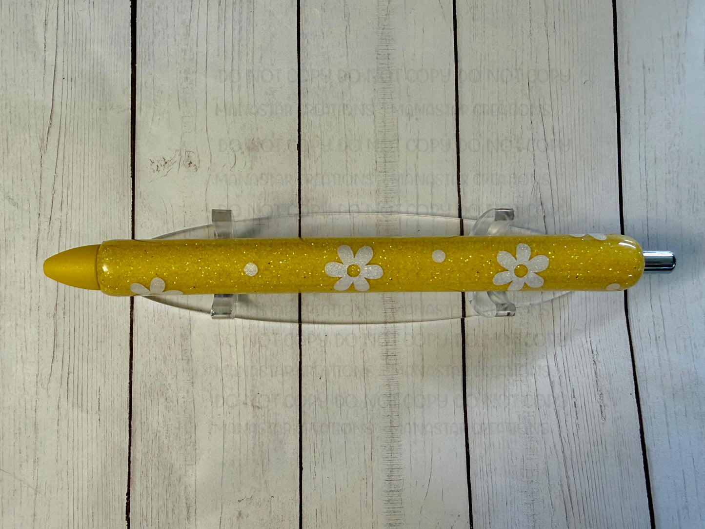 Yellow Daisy Pen - Bright Floral Writing Instrument