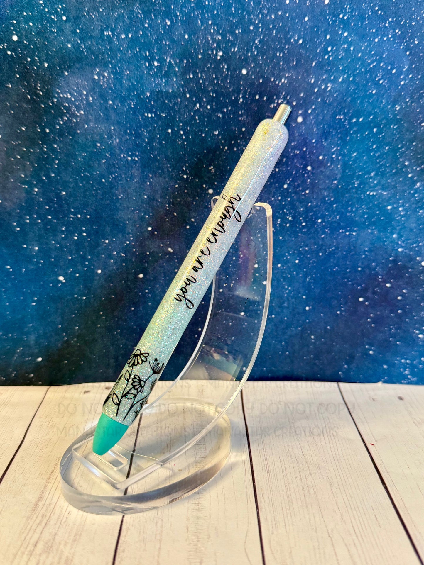 Inspirational Glitter Pen - Motivational Writing Instrument with Sparkle