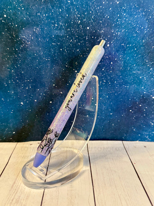 Inspirational Glitter Pen - Motivational Writing Instrument with Sparkle