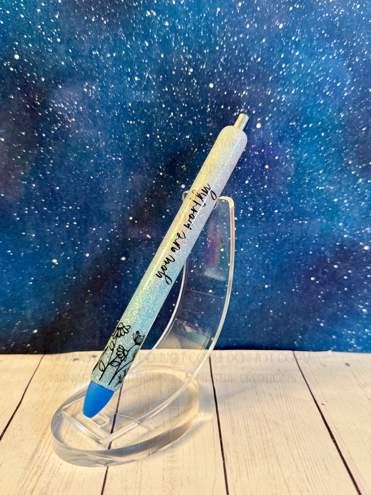 Inspirational Glitter Pen - Motivational Writing Instrument with Sparkle