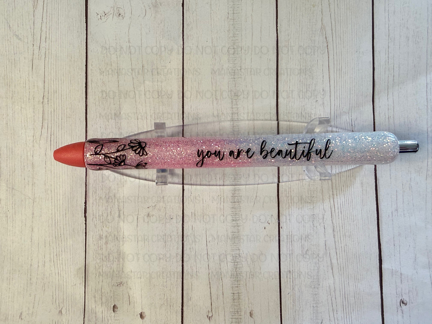 Inspirational Glitter Pen - Motivational Writing Instrument with Sparkle