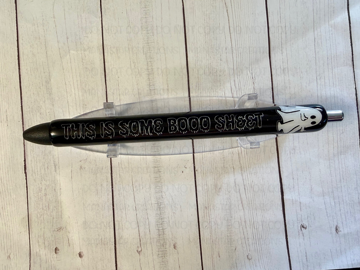 Boosheet Ghost Pen - Spooky Black Writing Instrument