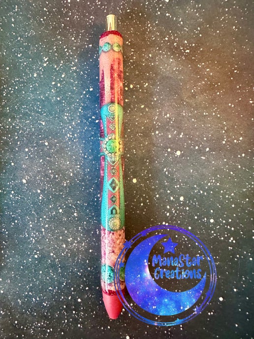 Faith Cross Epoxy Pen ā Inspirational & Elegant Writing! (Red Ink)