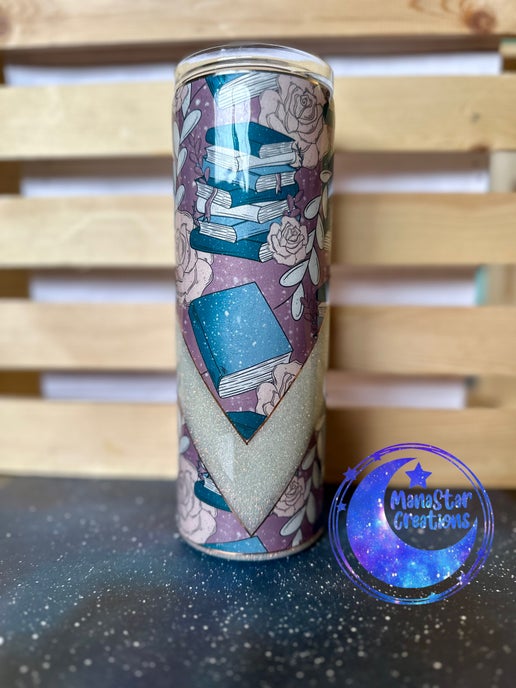 20oz Floral Book Tumbler