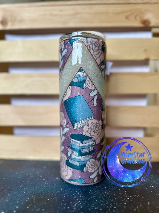 20oz Floral Book Tumbler