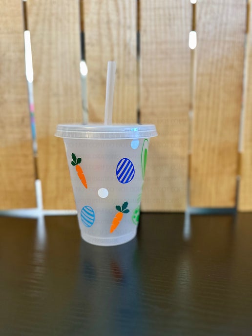 16oz Easter Fun Kids Tumbler – Hoppy & Bright! (Green)