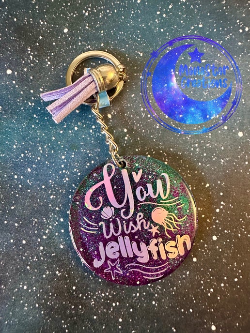 You wish Jellyfish! Acrylic Keychain β Fun & Quirky Marine-Inspired Accessory
