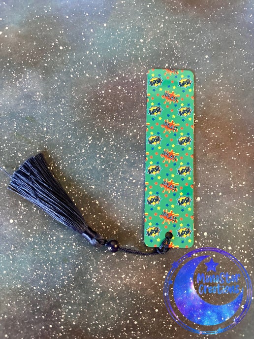 KaPow! Comic Bookmark – Fun Sublimated Heroic Marker