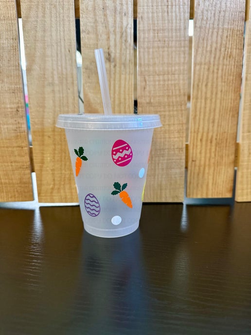 16oz Easter Fun Kids Tumbler – Hoppy & Bright! (Mint)