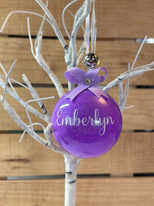 Custom Christmas Ornament with Name and Year