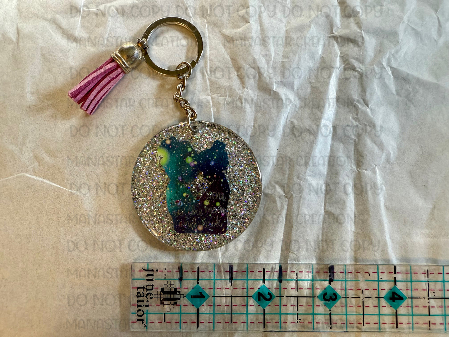 Mother Daughter Love you- Acrylic Keychain