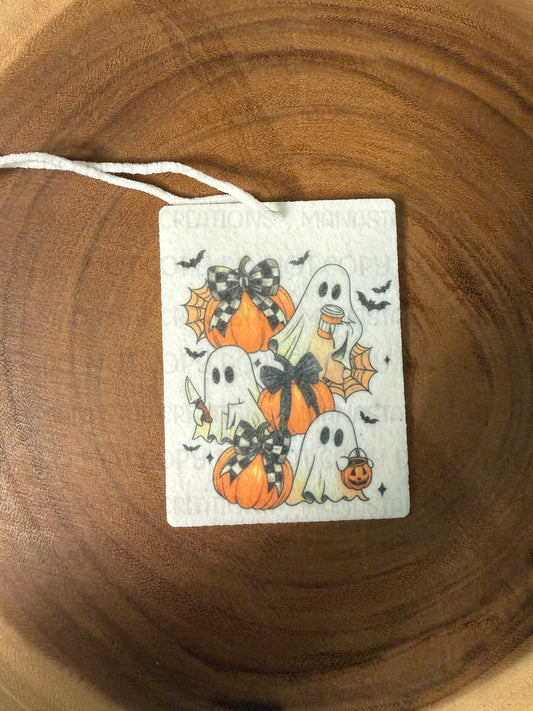 Spooky Ghost Car Air Freshener- Unscented