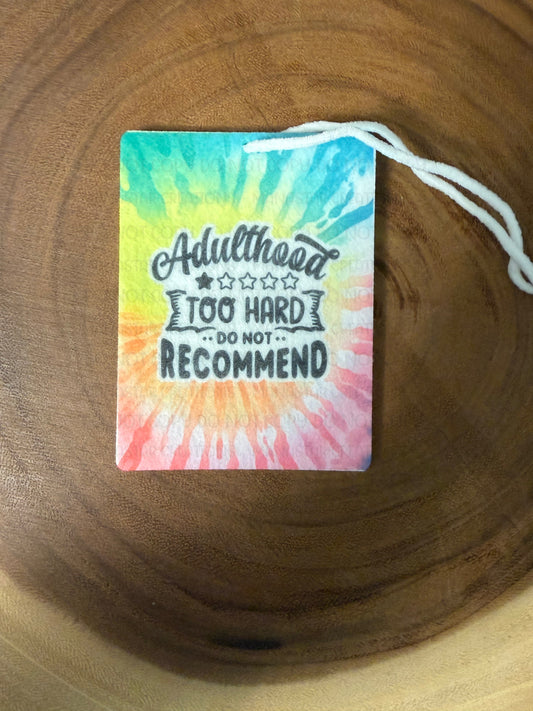 Adulthood Car Air Freshener- Unscented
