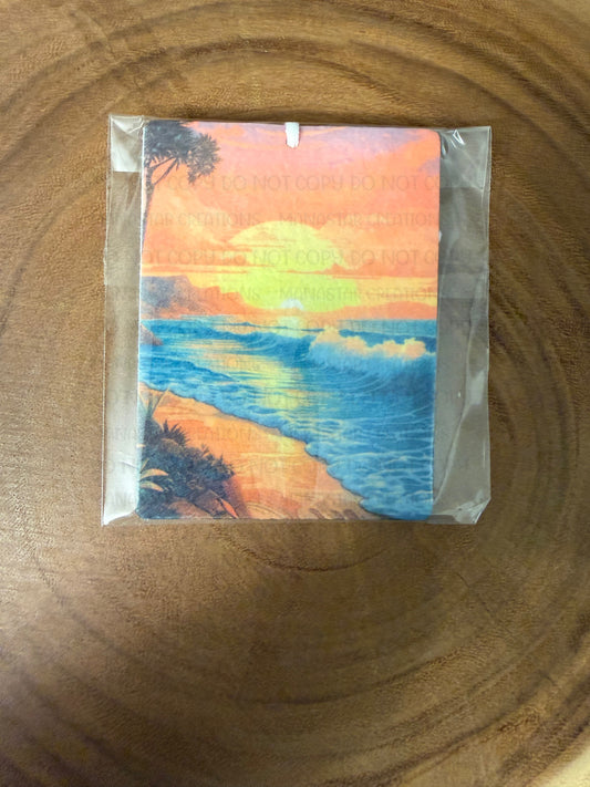 Ocean Sunset Car Air Freshener- Unscented