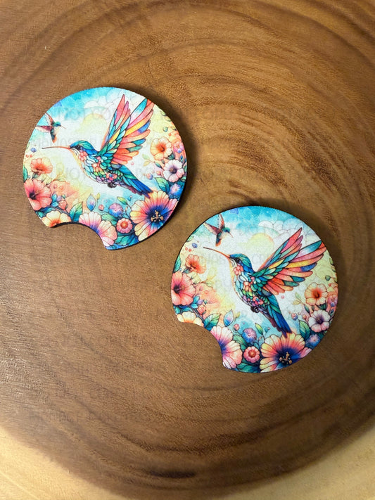 Hummingbird Car Coasters