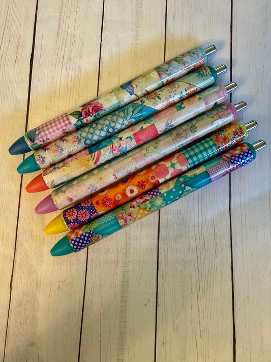Quilt themed Pens