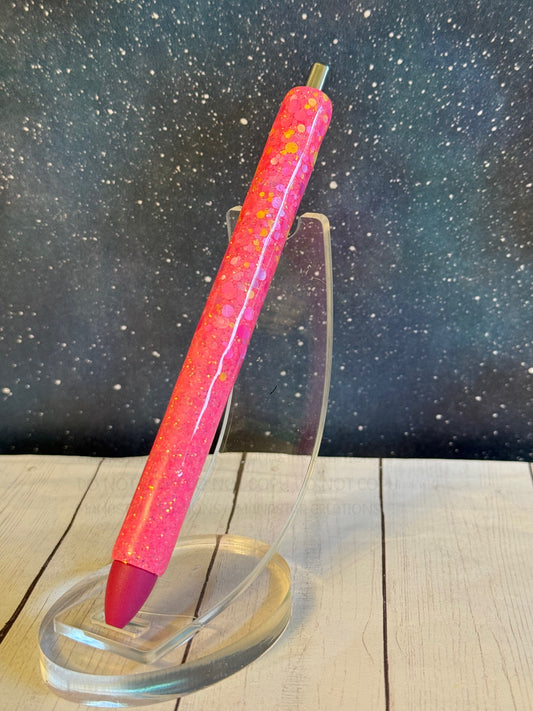 Glitter Ombre Epoxy Pen - Sparkly Gradient Writing Instrument