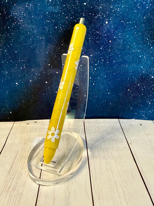 Yellow Daisy Pen - Bright Floral Writing Instrument