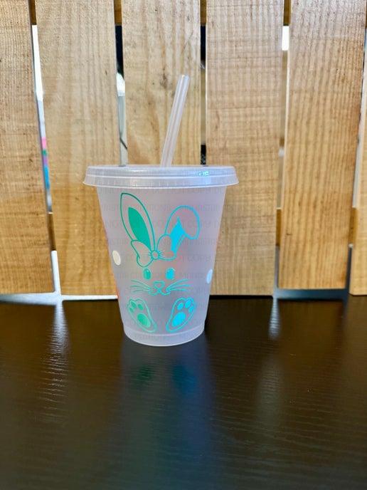 16oz Easter Fun Kids Tumbler – Hoppy & Bright! (Mint)