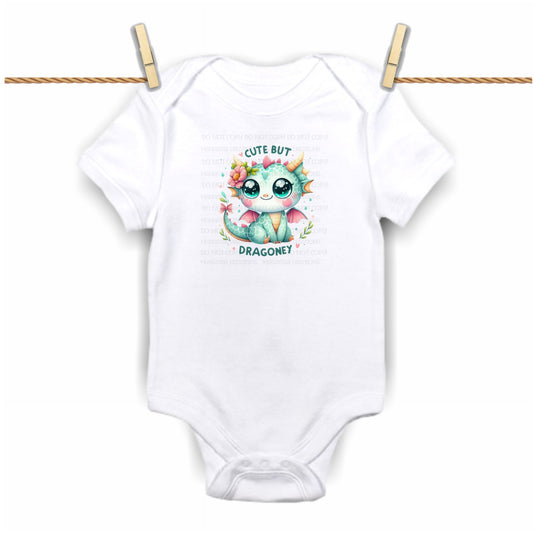 Cute But Dragoney- Custom Baby Bodysuit Print - Limited (Specify Size at Checkout) (Copy)