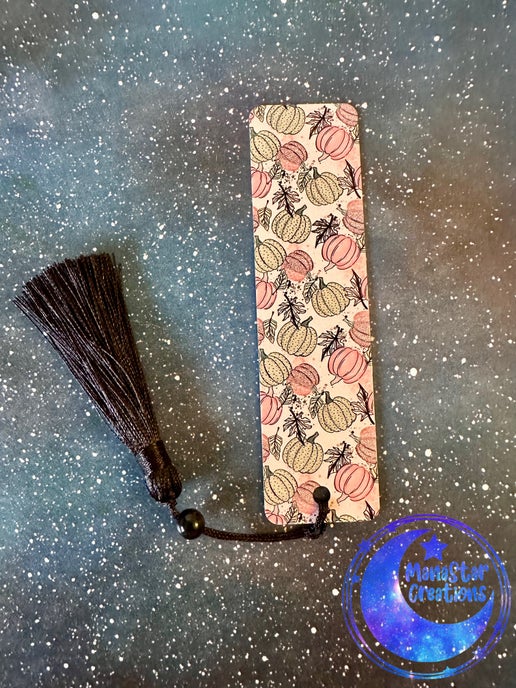 Fall Pumpkin Bookmark – Cozy Autumn Sublimated Marker