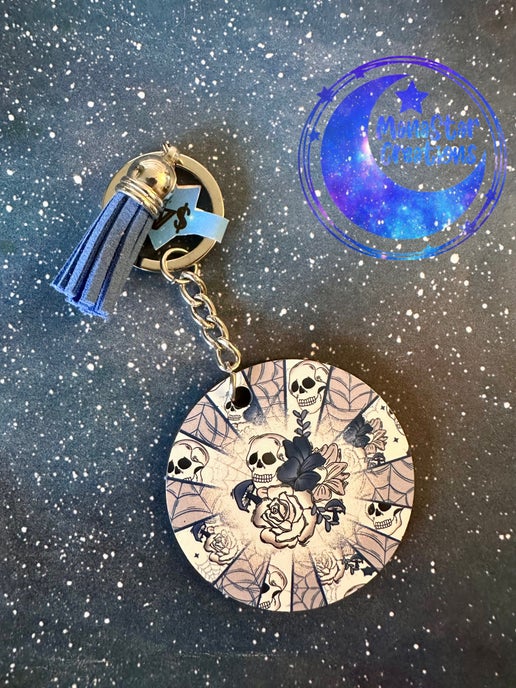 Skulls Sublimation Keychain – Bold & Edgy Design Accessory